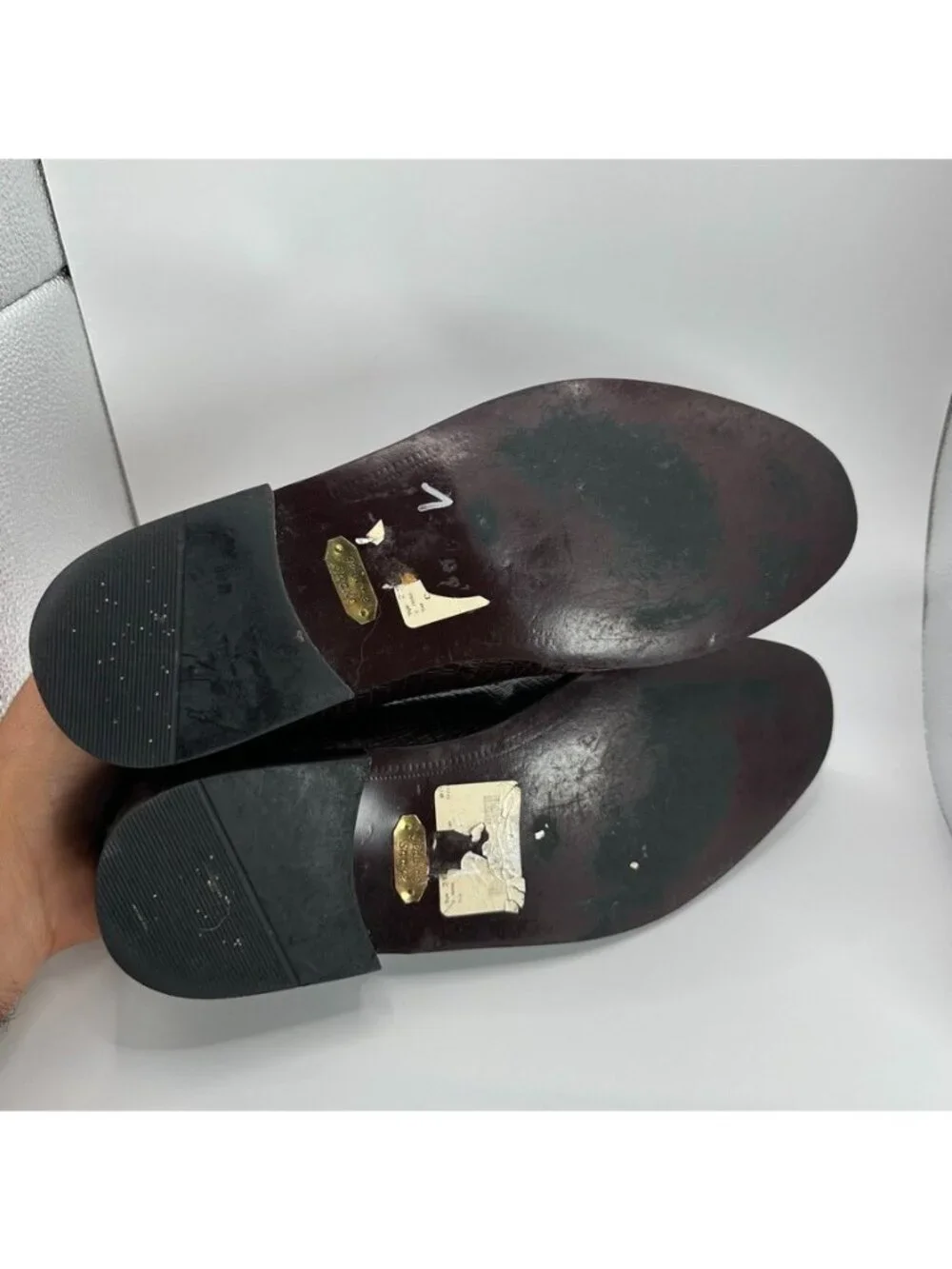 Stacy Adams Loafers Dress Shoes Mens Size 10.5 M Genuine Snake Leather Brown